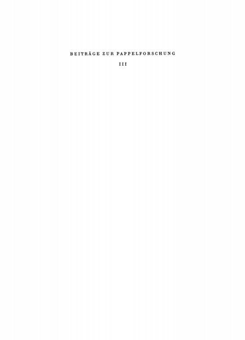 Cover image for book Beiträge zur Pappelforschung. Teil 3