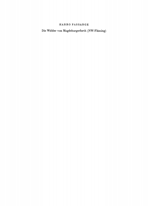 Cover image for book Die Wälder von Magdeburgerforth (NW-Fläming)