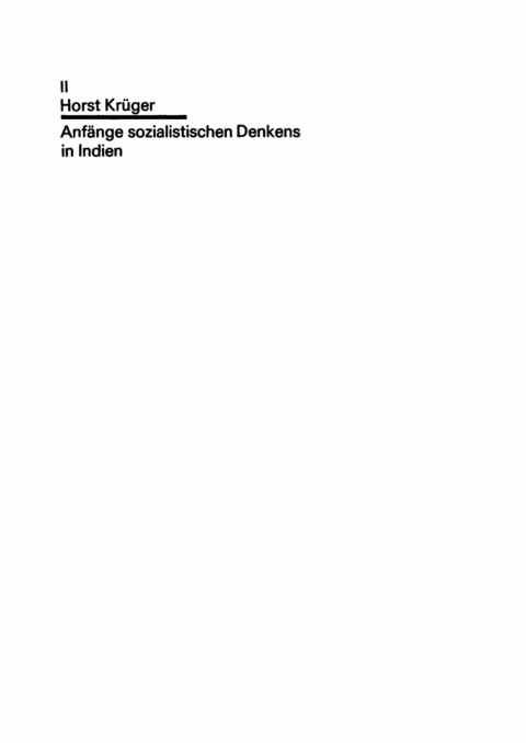 Cover image for book Anfänge sozialistischen Denkens in Indien