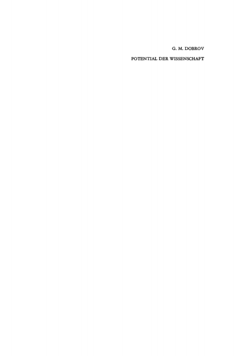 Cover image for book Potential der Wissenschaft