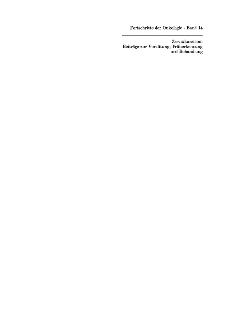 Cover image for book Zervixkarzinom
