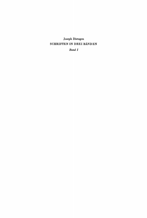 Cover image for book Das Wesen der menschlichen Kopfarbeit