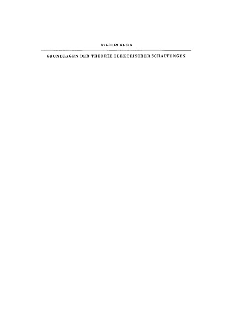 Cover image for book Grundlagen der Theorie elektrischer Schaltungen