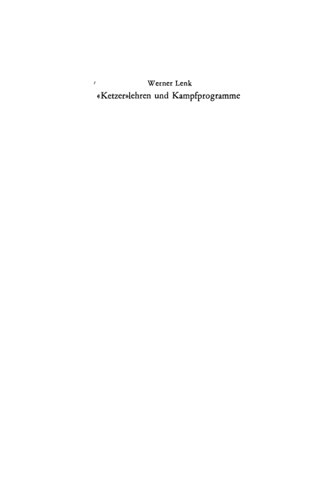 Cover image for book «Ketzer» lehren und Kampfprogramme