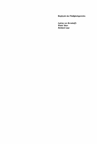 Biophysik des Fließgleichgewichts