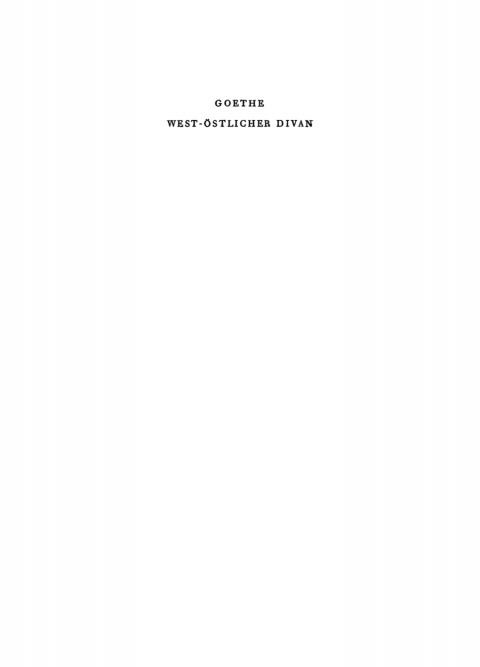 Cover image for book West-Östlicher Divan, 3. Paralipomena
