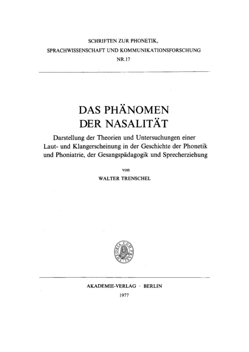 Page Fidelity Das Phänomen der Nasalität; $174.26