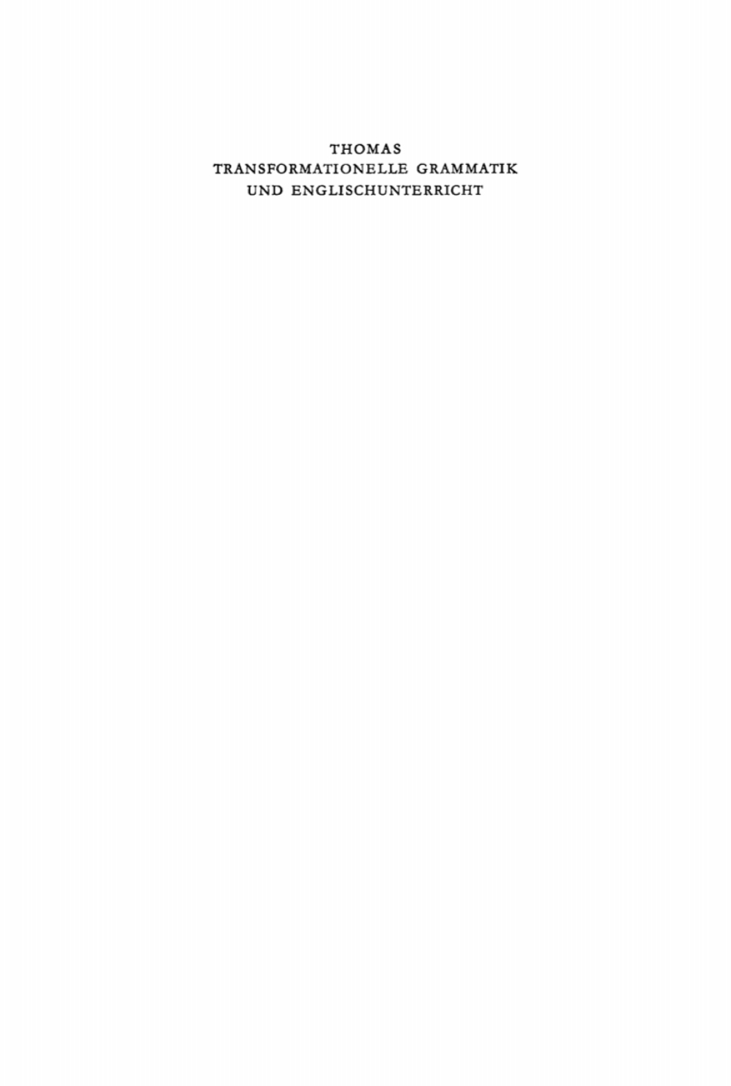 Page Fidelity Transformationelle Grammatik und Englisch Unterricht; $174.26