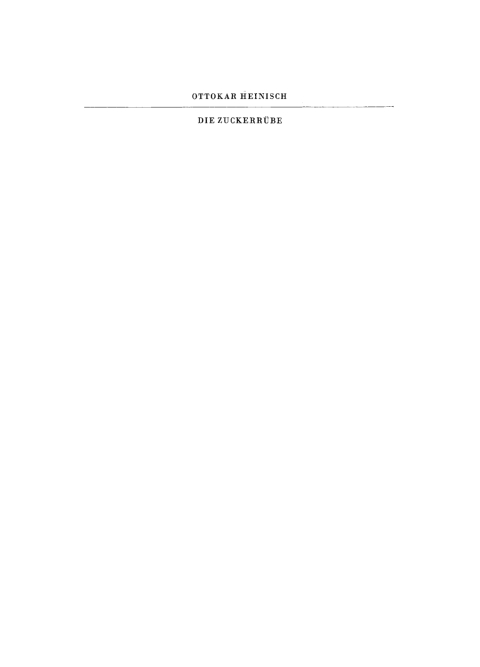 Cover image for book Die Zuckerrübe