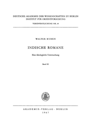 Walter Ruben: Indische Romane. Band 3