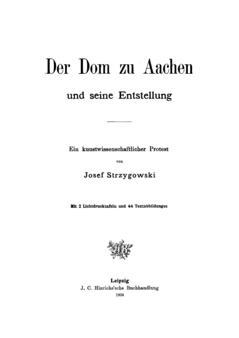 Cover image for book Der Dom zu Aachen und seine Entstellung