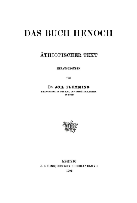 Cover image for book Das Buch Henoch