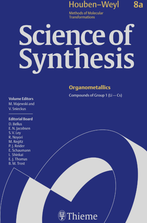 Cover image for book Science of Synthesis: Houben-Weyl Methods of Molecular Transformations  Vol. 8a