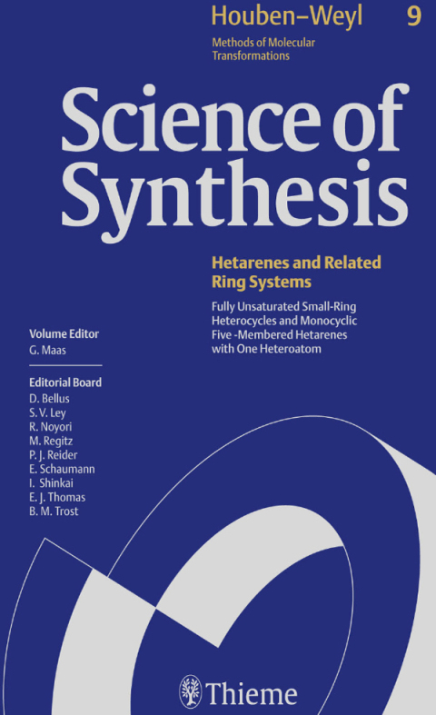 Cover image for book Science of Synthesis: Houben-Weyl Methods of Molecular Transformations  Vol. 9
