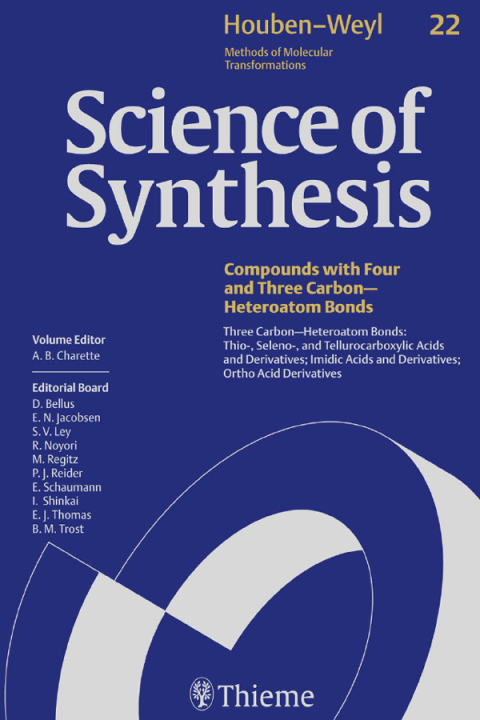 Cover image for book Science of Synthesis: Houben-Weyl Methods of Molecular Transformations  Vol. 22
