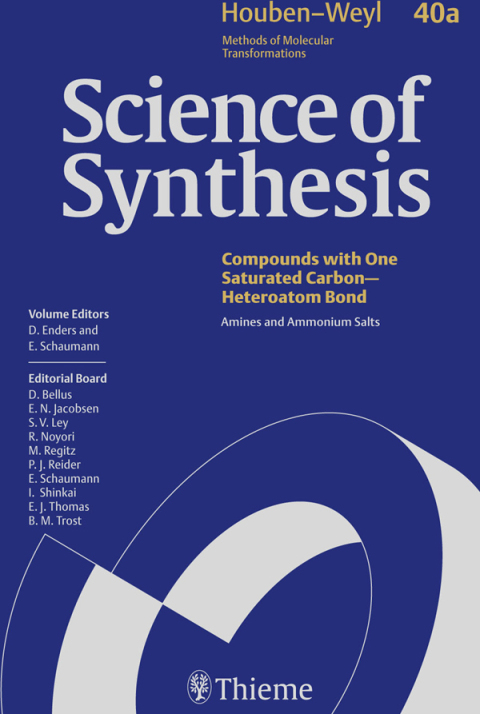 Cover image for book Science of Synthesis: Houben-Weyl Methods of Molecular Transformations  Vol. 40a