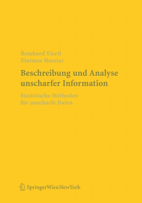 Cover image for book Beschreibung und Analyse unscharfer Information