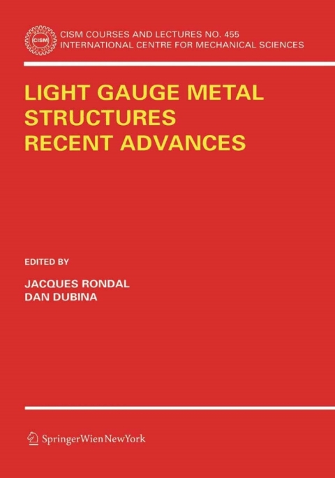 Cover image for book Light Gauge Metal Structures Recent Advances