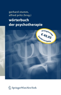 Cover image: Wörterbuch der Psychotherapie 1st edition 9783211707722