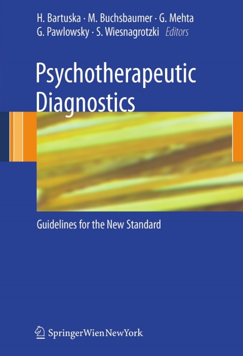 Cover image for book Psychotherapeutic Diagnostics