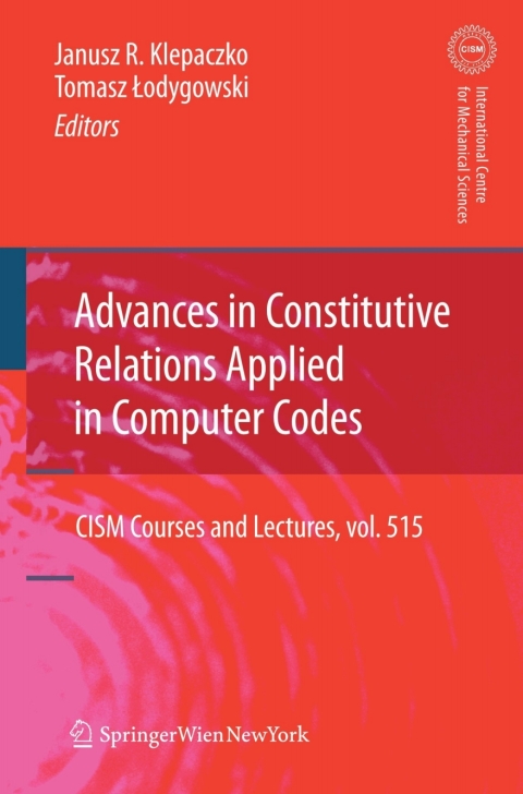Cover image for book Advances in Constitutive Relations Applied in Computer Codes