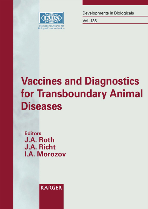 Cover image for book Vaccines and Diagnostics for Transboundary Animal Diseases