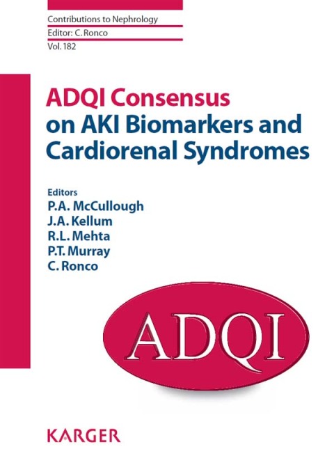Cover image for book ADQI Consensus on AKI Biomarkers and Cardiorenal Syndromes