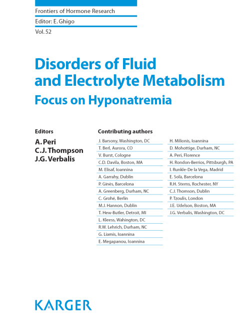 Disorders of Fluid and Electrolyte Metabolism 