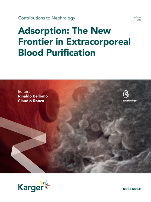 Cover image for book Adsorption: The New Frontier in Extracorporeal Blood Purification