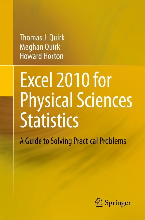 Cover image for book Excel 2010 for Physical Sciences Statistics