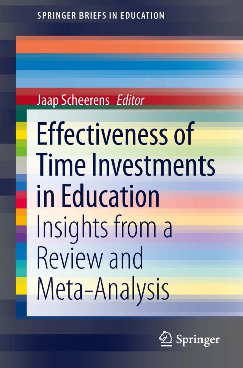 Cover image for book Effectiveness of Time Investments in Education