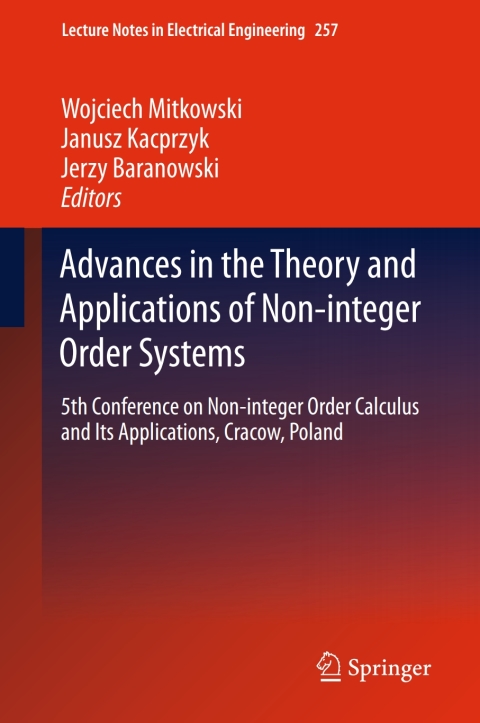 Cover image for book Advances in the Theory and Applications of Non-integer Order Systems