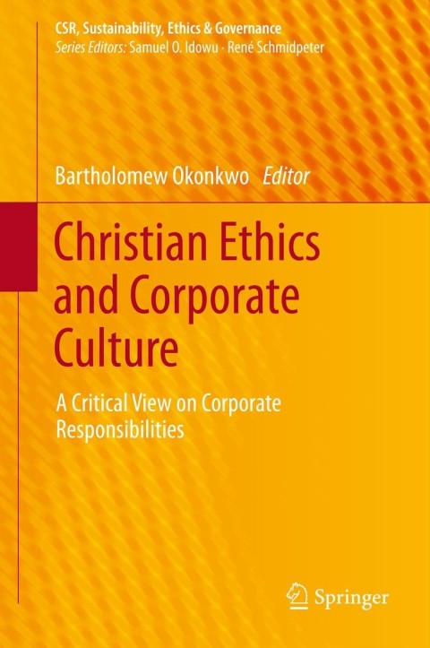 Cover image for book Christian Ethics and Corporate Culture