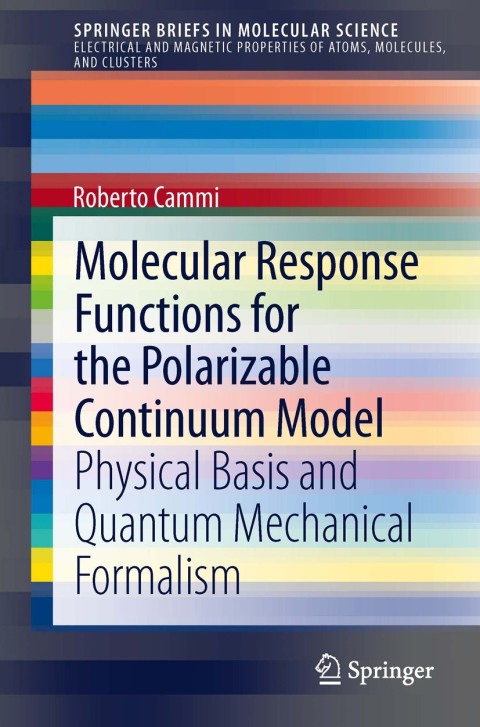Cover image for book Molecular Response Functions for the Polarizable Continuum Model