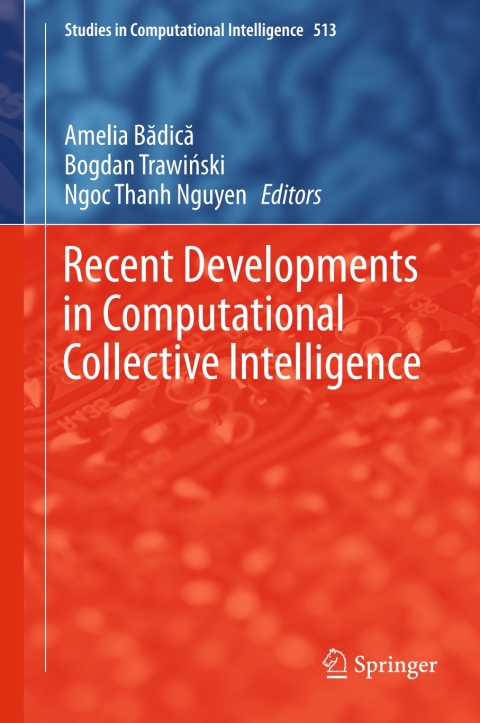 Cover image for book Recent Developments in Computational Collective Intelligence