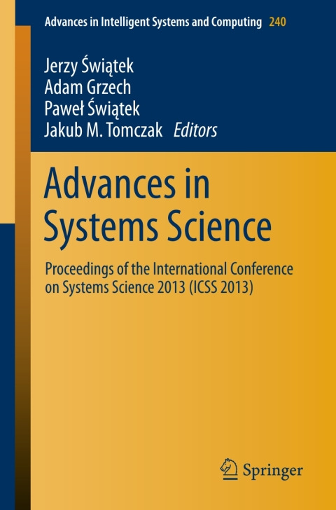 Cover image for book Advances in Systems Science