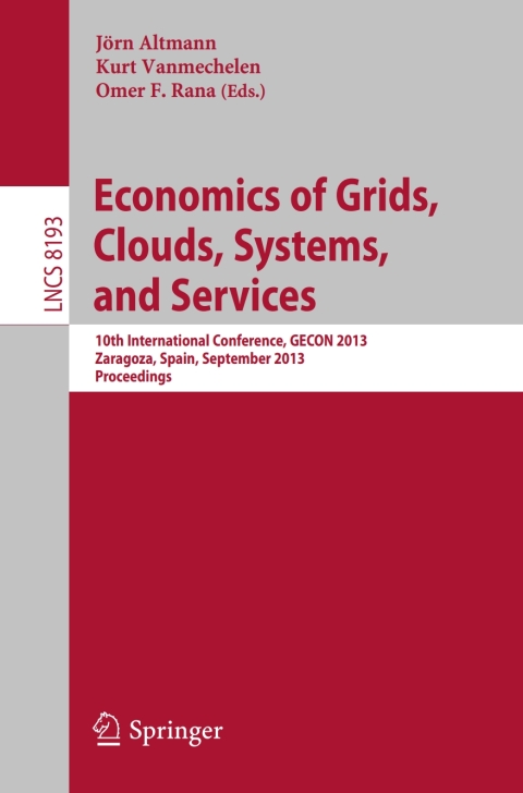 Cover image for book Economics of Grids, Clouds, Systems, and Services