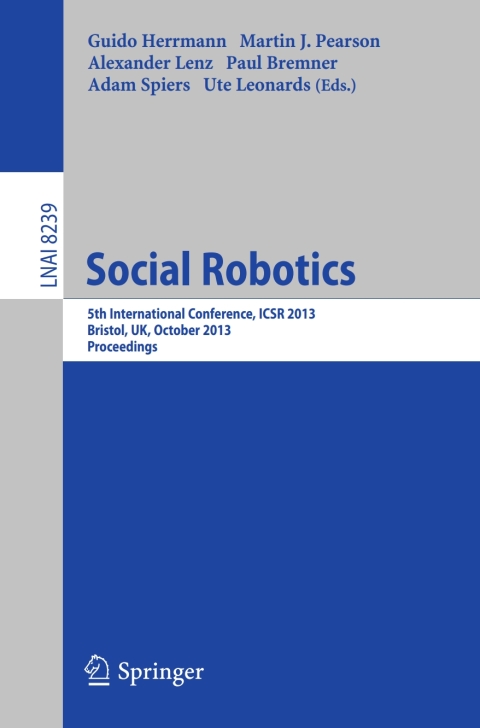 Cover image for book Social Robotics