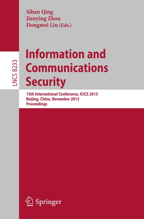 Cover image for book Information and Communications Security