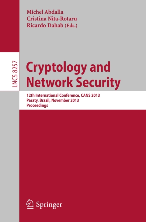 Cover image for book Cryptology and Network Security