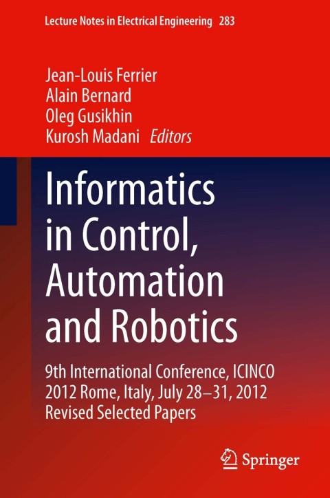 Cover image for book Informatics in Control, Automation and Robotics