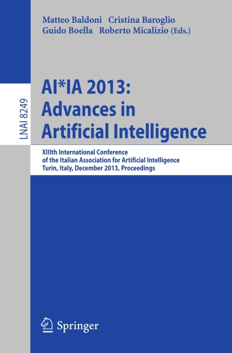 Cover image for book AI*IA 2013: Advances in Artificial Intelligence