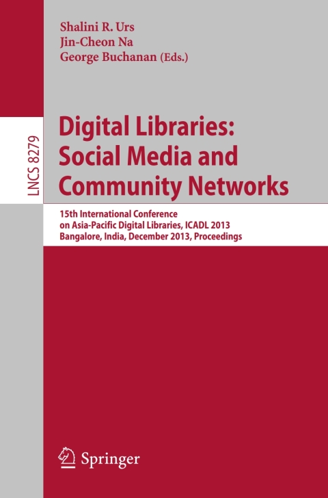 Cover image for book Digital Libraries: Social Media and Community Networks