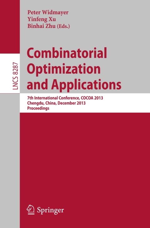 Cover image for book Combinatorial Optimization and Applications