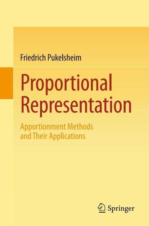 Cover image for book Proportional Representation