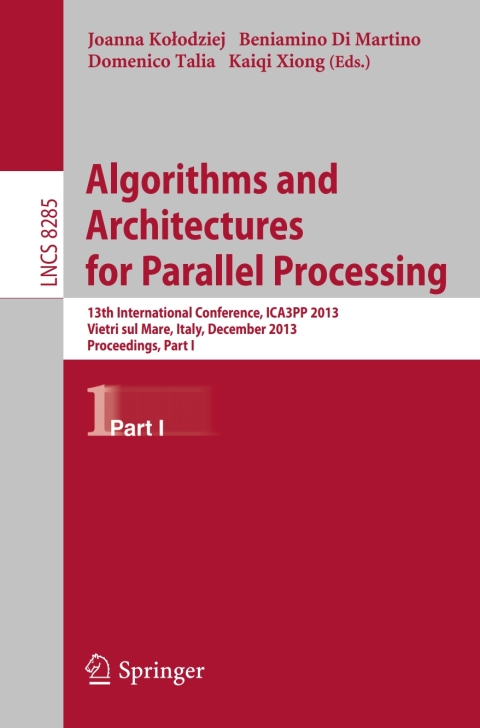 Cover image for book Algorithms and Architectures for Parallel Processing