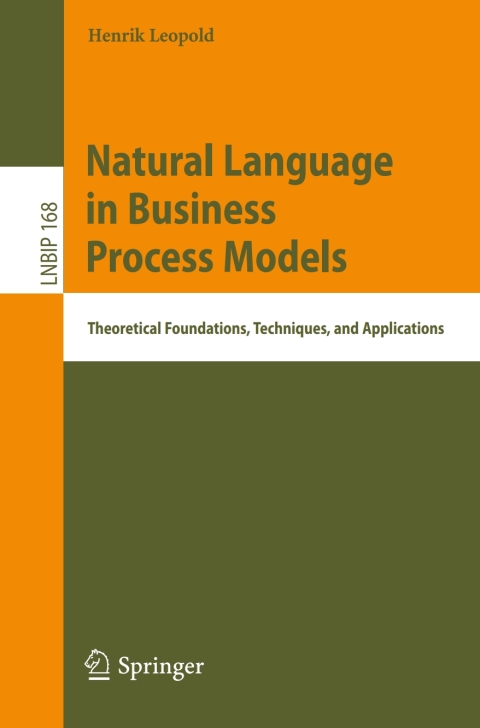 Cover image for book Natural Language in Business Process Models