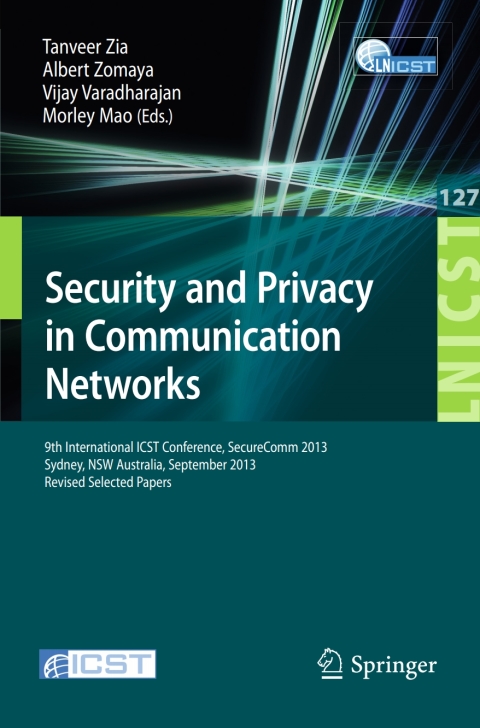 Cover image for book Security and Privacy in Communication Networks