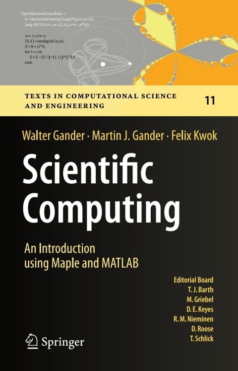 Cover image for book Scientific Computing - An Introduction using Maple and MATLAB