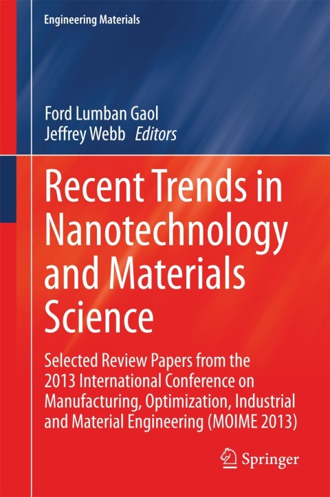 Cover image for book Recent Trends in Nanotechnology and Materials Science